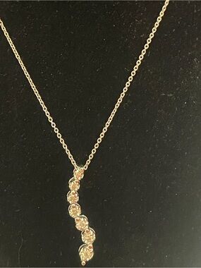Made in Italy 925 Sterling Silver Chain with Diamond Twist Pendant Necklace -